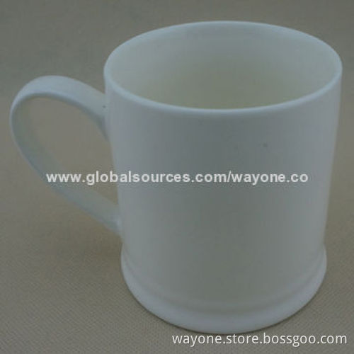 New Tankard Ceramic Mug, Fashionable Shape, Made of New Bone, Fine China and Porcelain, Food Safe